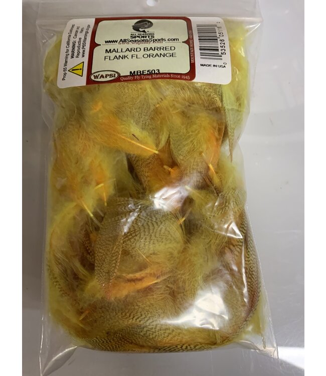 Wapsi (MBF503) MALLARD BARRED FLANK FL ORANGE