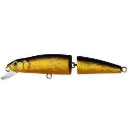 Challenger Plastic Products MG008-046 CHALLENGER JR JOINTED MINNOW 3 1/2” 5/16 OZ GOLD/BLACK-OR BELLY