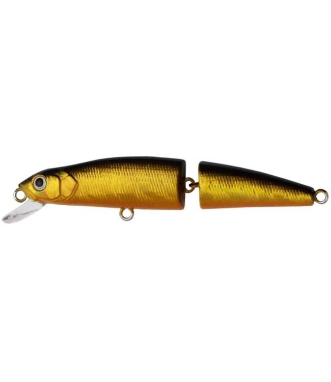 Challenger Lures MG008-046 CHALLENGER JR JOINTED MINNOW 3 1/2” 5/16 OZ GOLD/BLACK-OR BELLY