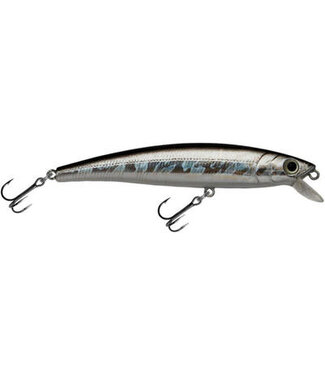 Challenger Lures JL120-034 CHALLENGER JR. MINNOW 3-1/2” 5/16 OZ SILVER BLACK BACK