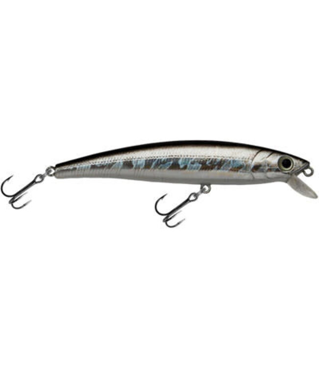Challenger Lures JL120-034 CHALLENGER JR. MINNOW 3-1/2” 5/16 OZ SILVER BLACK BACK