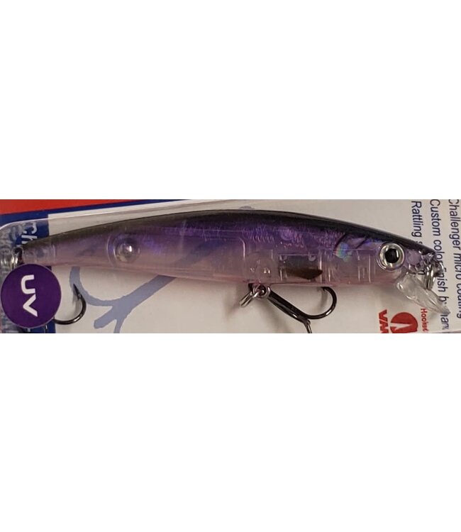 Challenger Lures JL120-904G-1 CHALLENGER JR. MINNOW 3-1/2” 5/16 OZ UV PUR CRYSTAL PK BELLY