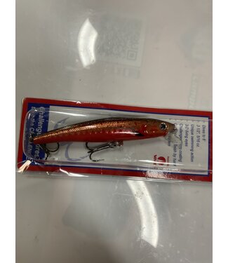 Challenger Lures JL120-T10 CHALLENGER JR. MINNOW 3-1/2” 5/16 OZ COPPER ORANGE SPLASH