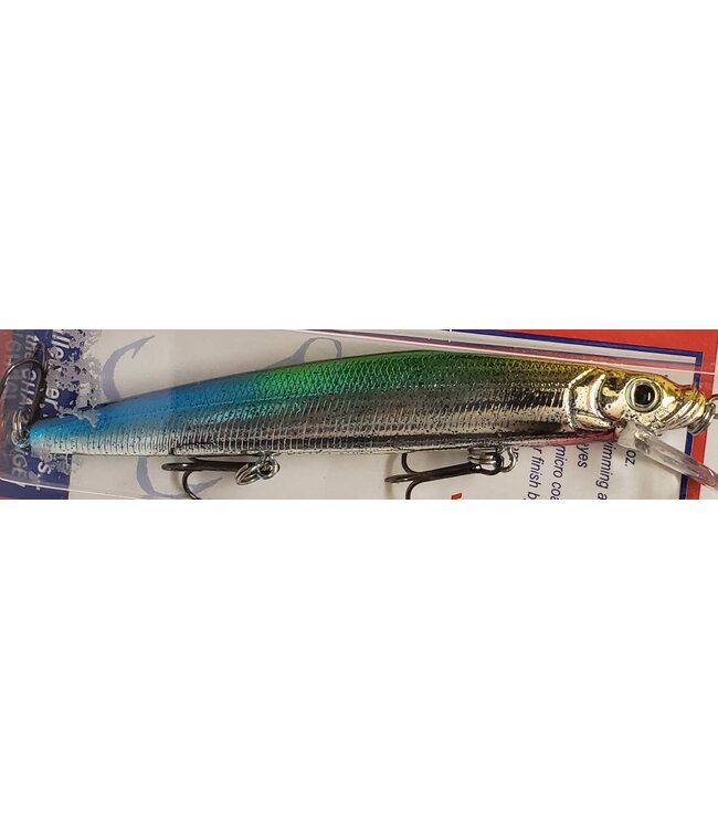Challenger Lures EG033-T02E  CHALLENGER MINNOW 4-1/2” 3/8 OZ  WOMBAT