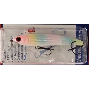 CHALLENGE PLASTIC PRODUCTS, INC. JL034-032 CHALLENGER MICRO FLOATING MINNOW 2-3/8” 3/32 OZ MOTHER OF PEARL