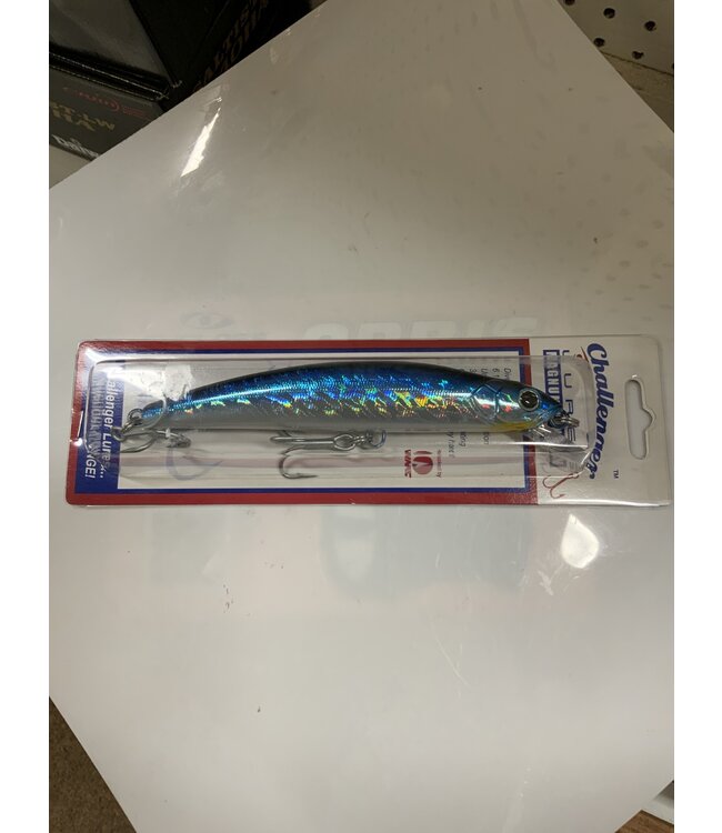 Challenger Lures MG004-114 CHALLENGER MAGNUM MINNOW 6-1/2” 2-1/16 OZ BLUE SHINER/ORANGE LIP