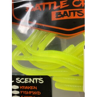 Battle Creek W004-WORM-CHARTREUSE-10 CT GARLIC