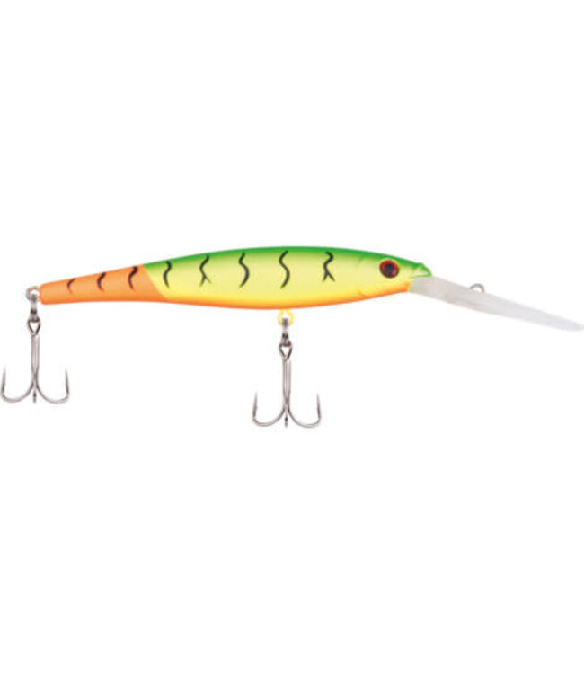 PURE FISHING BERKLEY FLICKER MINNOW SZ 9  3-1/2" 1/3 OZ DEPTH 18'-23'  FIRETAIL HOT FIRETIGER