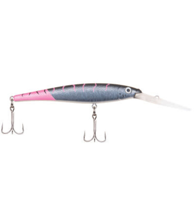 PURE FISHING BERKLEY FLICKER MINNOW SZ 7  3" 1/4 OZ DEPTH 14'-17' FIRETAIL BLACK COUGAR