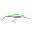 PURE FISHING BERKLEY FLICKER MINNOW SZ 7  3" 1/4 OZ DEPTH 14'-17' LIME CHROME
