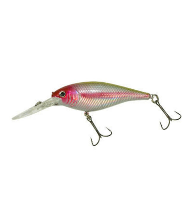 PURE FISHING BERKLEY FLICKER SHAD CRANKBAIT SZ 7 3" 5/16 OZ DEPTH 11'-13' CHROME CLOWN