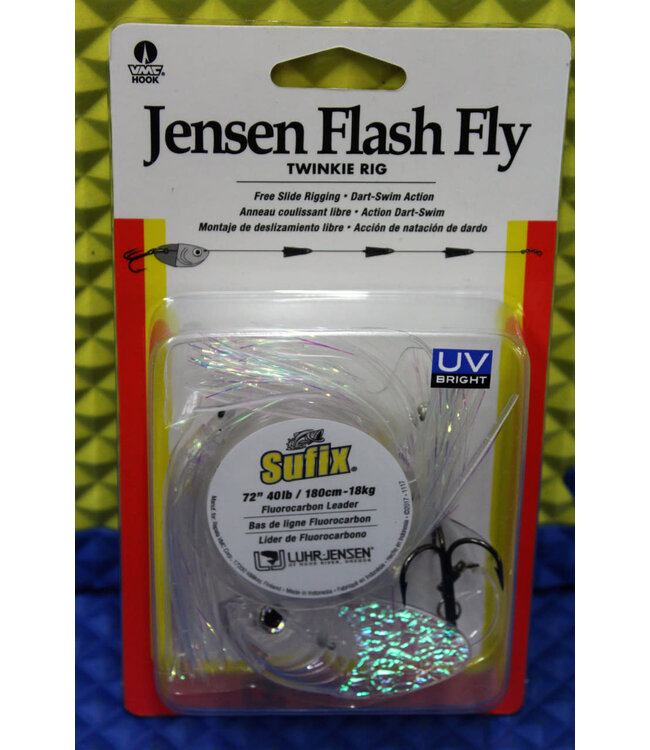 Luhr-Jensen JENSEN FLASH FLY TWINKIE RIG CRYSTAL CLEAR UV