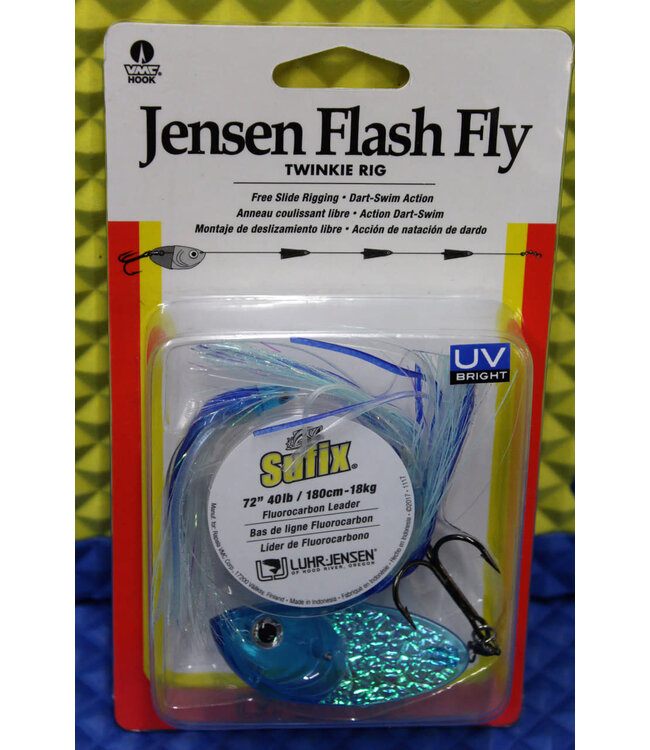 Luhr-Jensen JENSEN FLASH FLY TWINKIE RIG FISH CANDY UV BLUE