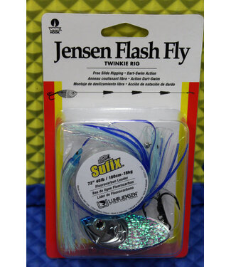 LUHR JENSEN JENSEN FLASH FLY TWINKIE RIG CHROME BLUE