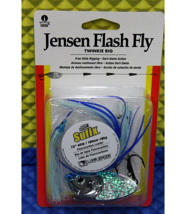 LUHR JENSEN JENSEN FLASH FLY TWINKIE RIG CHROME BLUE