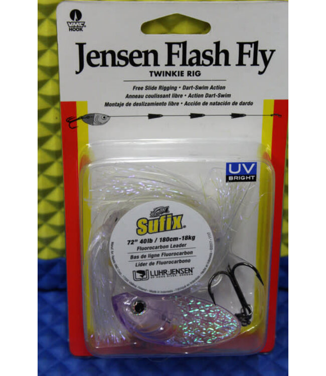 LUHR JENSEN JENSEN FLASH FLY TWINKIE RIG FISH CANDY UV PURPLE