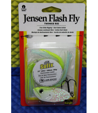 LUHR JENSEN JENSEN FLASH FLY TWINKIE RIG CHARTREUSE GLOW