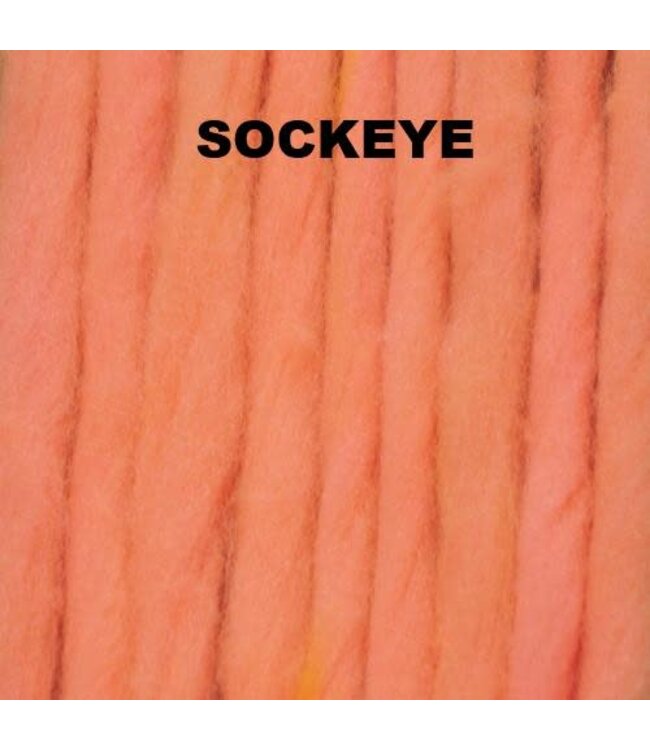 THE BUG SHOP GLO BUG YARN 15'/PKG SOCKEYE - YSOC