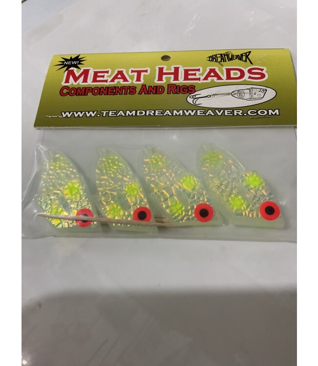 DREAMWEAVER LURE COMPANY CBH524 CUT BAIT HEAD YELLOW DOT
