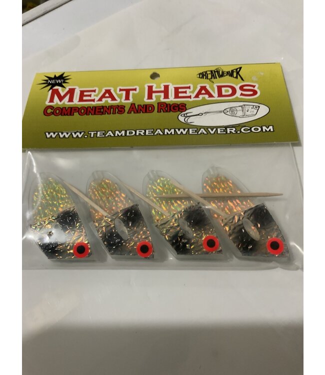 DREAMWEAVER LURE COMPANY CBH527 CUT BAIT HEAD BLACK DOT