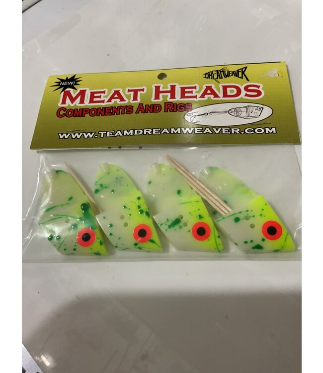 DREAMWEAVER LURE COMPANY CBH521 CUT BAIT HEAD CHART SPLATTER GLOW