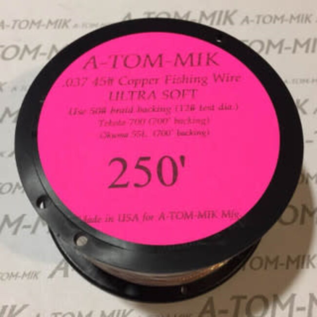 A-TOM-MIK MFG. A-TOM-MIK 250' COPPER MULTISTRAND TROLLING .037 WIRE