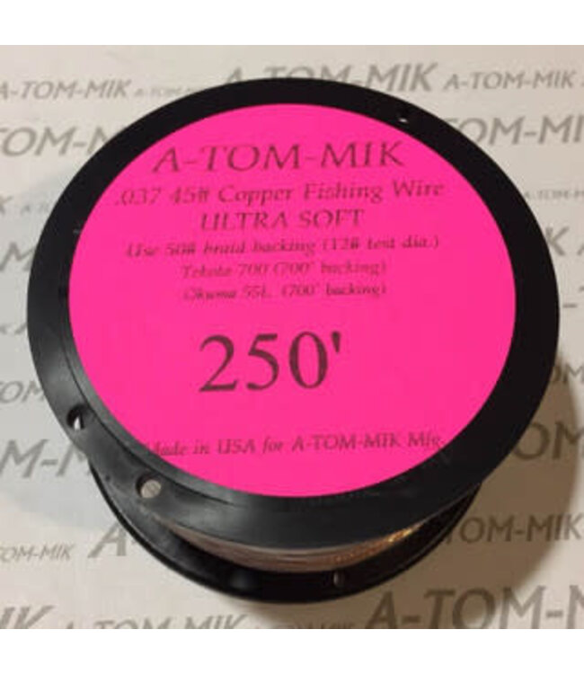 A-TOM-MIK MFG. A-TOM-MIK 250' COPPER MULTISTRAND TROLLING .037 WIRE