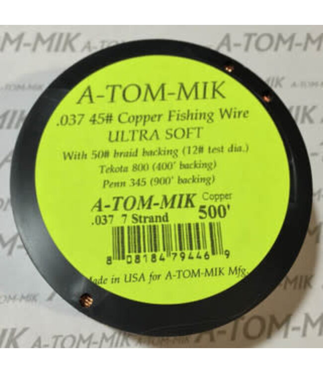A-TOM-MIK MFG. A-TOM-MIK 500' COPPER MULTISTAND TROLLING .037 WIRE