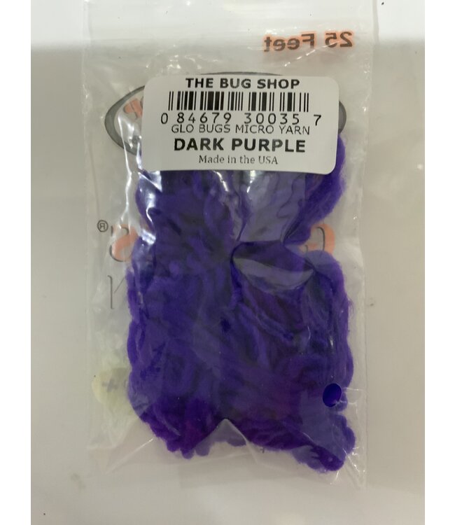 THE BUG SHOP GLO BUGS MICRO YARN DARK PURPLE
