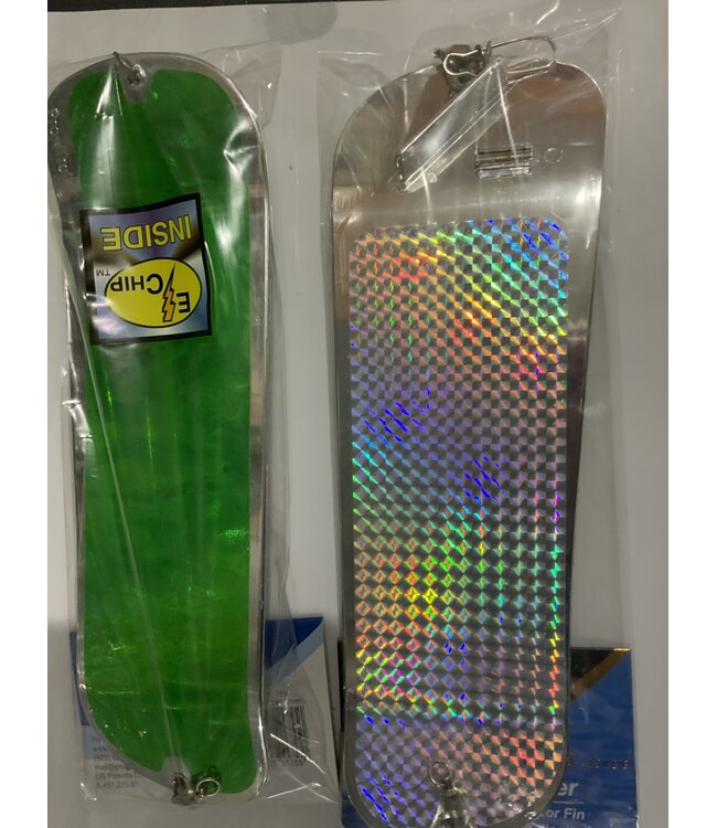 Pro-Troll (PC11-755) PRO-TROLL PROCHIP11 FIN FLASHER GREEN BUBBLE CHROME