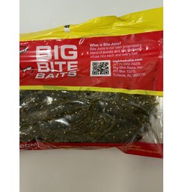 Big Bite Baits, Inc. (TUB3565) 3.5" SALT TUBE GREEN PUMPKIN/BLACK ORANGE FLAKE