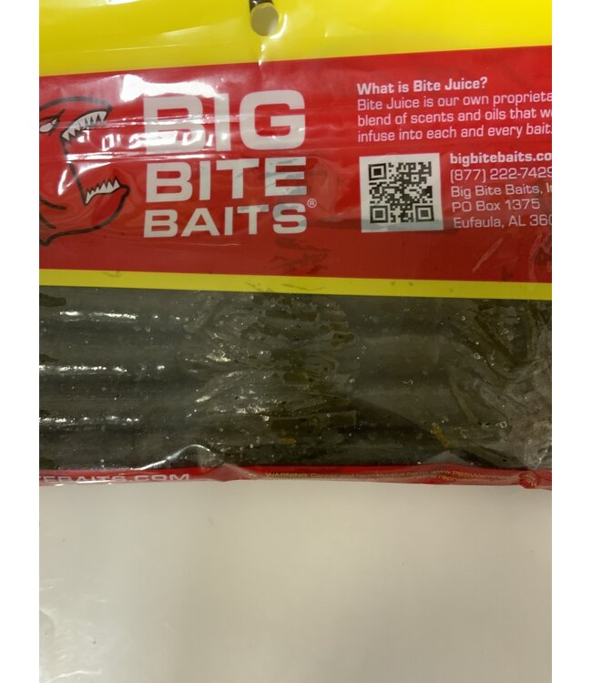 Big Bite Baits, Inc. (TUB3538) 3.5" SALT TUBE GREEN PUMPKIN PEPPER