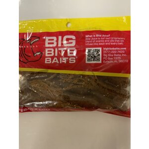 Big Bite Baits, Inc. (TUB3534) 3.5" SALT TUBE PUMPKIN PEPPER/BLACK FLAKE