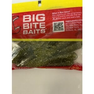 Big Bite Baits, Inc. (TUB3550) 3.5" SALT TUBE LIGHT MELON/BLACK SMALL GOLD