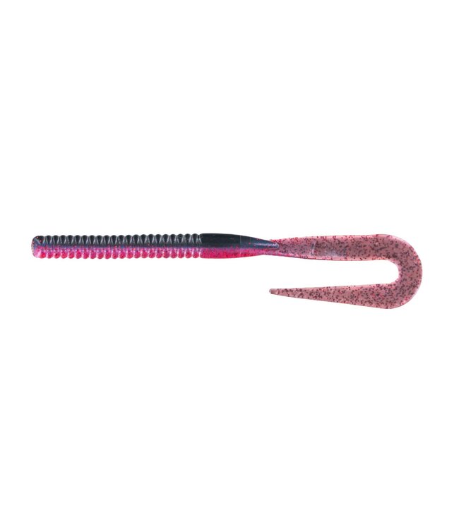 (7B2-17) BIG BITE BAITS 7" BABY B2 WORM TEQUILLA FIRE