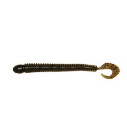 (RW407) BIG BITE BAITS 4" DISC WORM GREEN PUMPKIN