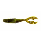 Big Bite Baits, Inc. (425KMSW-06) BIG BITE BAITS 4.25" KAMIKAZE SWIMON  GREEN PUMPKIN CHART SWIRL