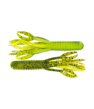 (CRWT-12) BIG BITE BAITS 4" CRAW TUBE WATERMELON/CHART