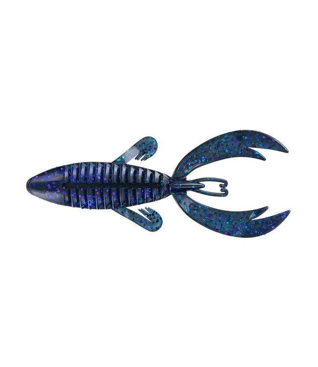 (4RFF-09) BIG BITE BAITS 4" ROJAS FIGHTING FROG BLACK BLUE FLAKE/SAPHIRE