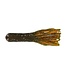 (SSTUB35-03) BIG BITE BAITS 3.5" TOUR TUBE GREEN PUMPKIN/ORANGE FIRETAIL