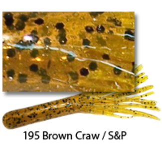 Gitzit Incorporated 93195 - GITZIT 2.5"" FAT GITZIT BROWN CRAW 4PK 2 HOOK