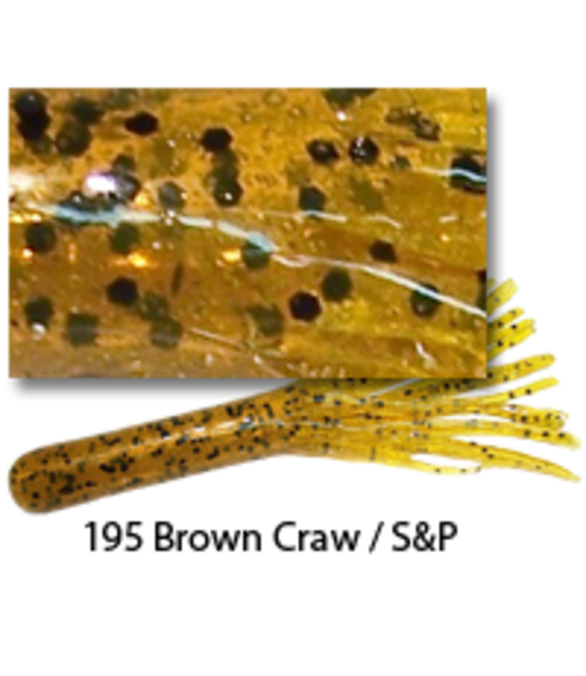 Gitzit Incorporated 93195 - GITZIT 2.5"" FAT GITZIT BROWN CRAW 4PK 2 HOOK