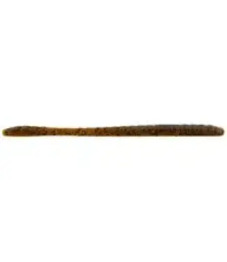 Googan Baits (GSS-GNP  139) GOOGAN BAITS SLIM SHAKE WORM GREEN PUMPKIN