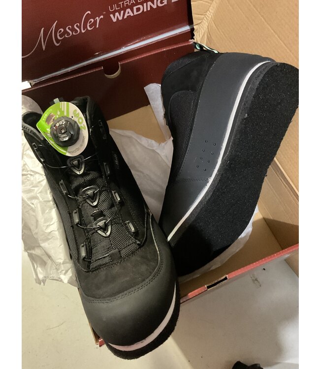 MESSLER MESSLER M1 WADING BOOT BLACK/GREEN SIZE 12 FELT