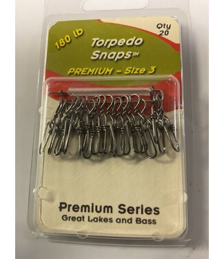 TORPEDO SNAPS PREMIUM SZ  3 (180 LBS) 20 PK