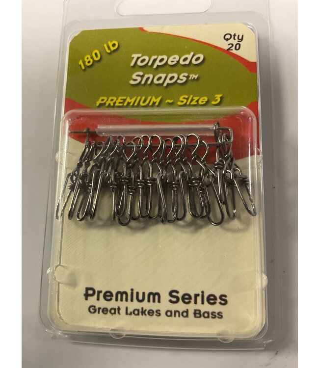 TORPEDO SNAPS PREMIUM SZ  3 (180 LBS) 20 PK