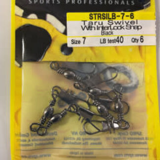 Spro Corp. SPRO TARU SWIVEL W/INTERLOCK SNAP SZ 12 (28 LBS) NSB FINISH 8 PK