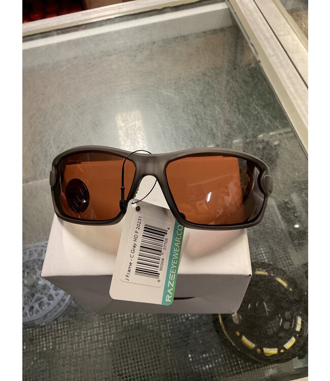 RAZE Eyewear Raze Eyewear 20231 J-FRAME CRYSTAL GRAY HD POLARIZED