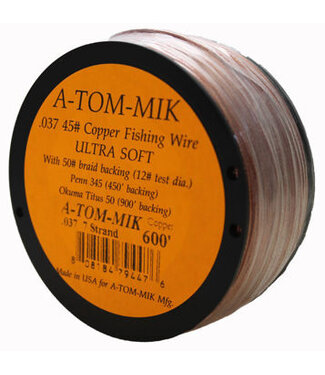 A-TOM-MIK MFG. A-TOM-MIK 600' COPPER MULTISTAND TROLLING .037 WIRE