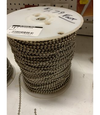 BULK BEAD CHAIN .0175" SOLD BY THE FOOT